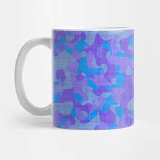 blue and purple camo abstract 2 Mug